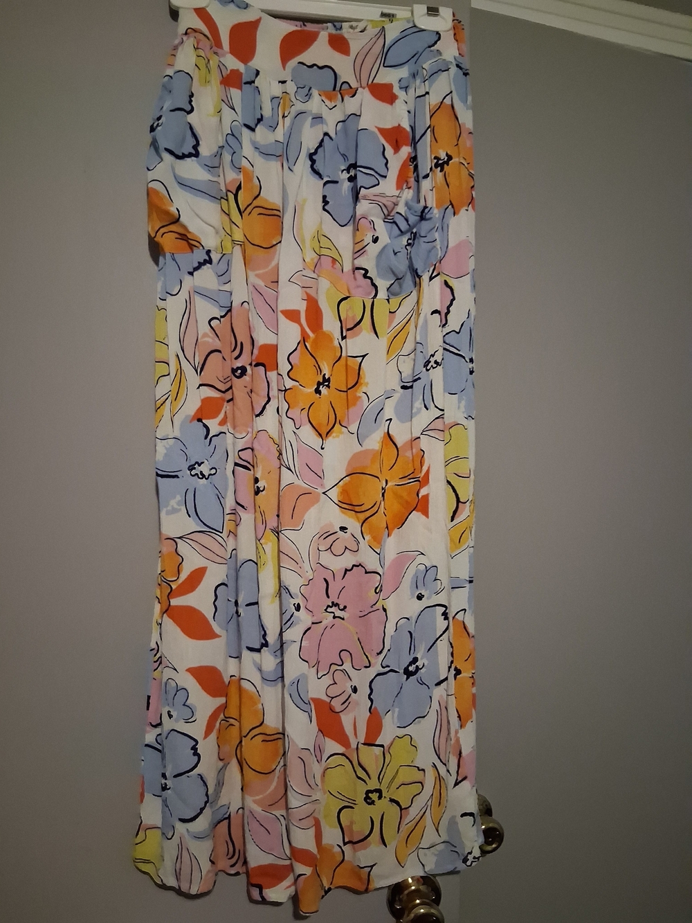 Wide-Leg Floral Palazzo Pants - Multicolor